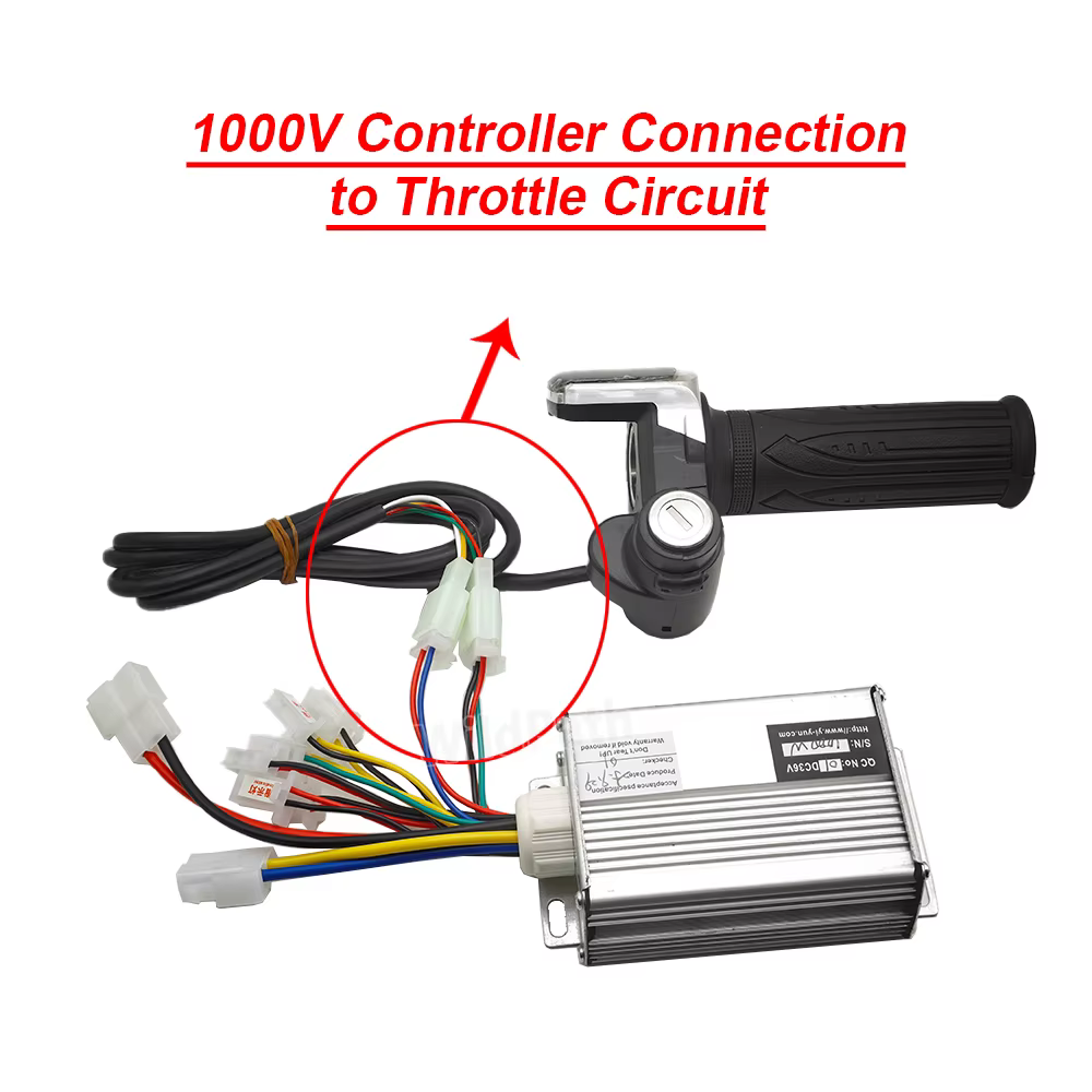 Accessoires pour vélos électriques 24V 36V 48V 250W 350W 500W 1000W : Contrôleur de moteur à balais