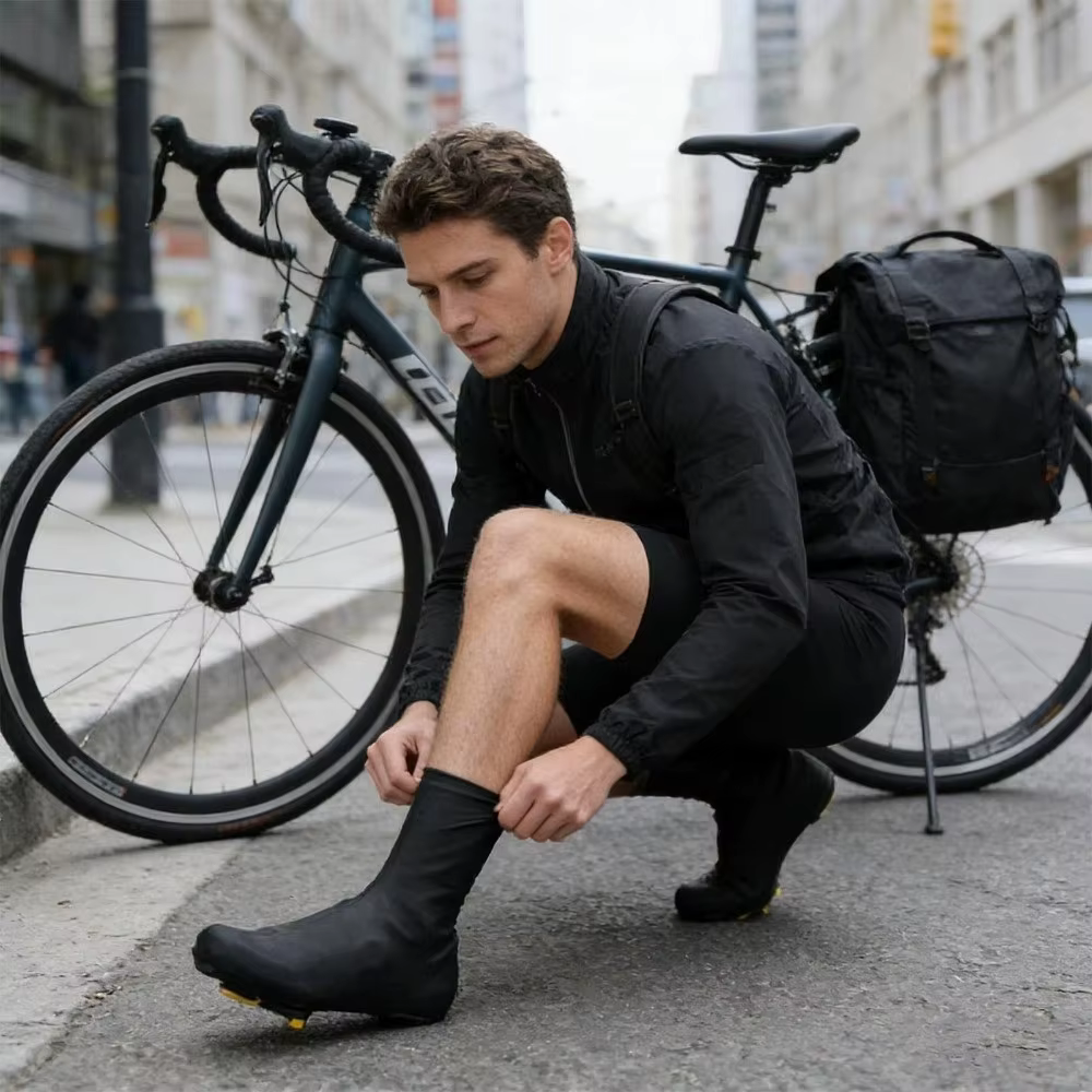 Couvre-chaussures de cyclisme sur route en silicone