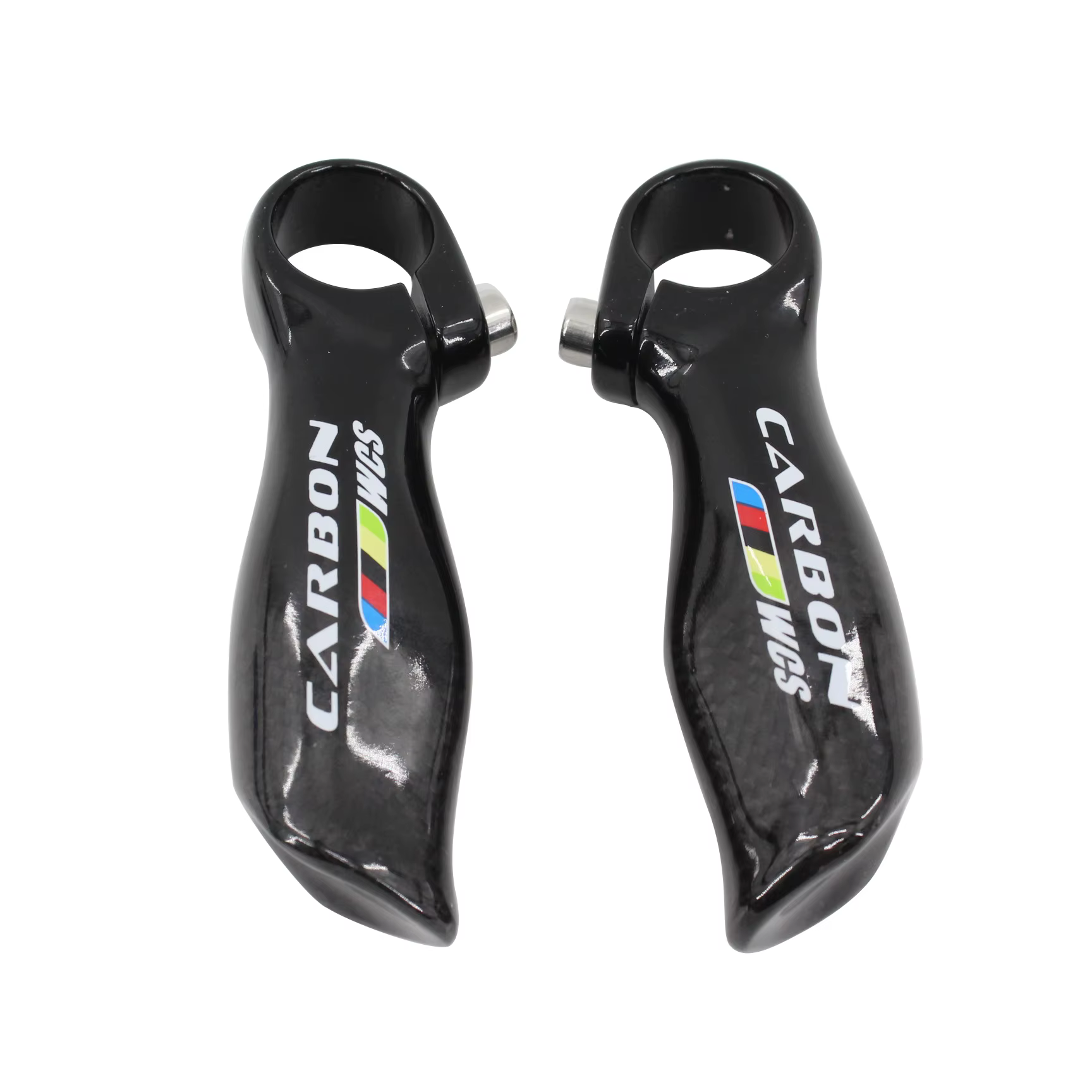 Nouveau Design ergonomique VTT 3K extrémités de barre en Fiber de carbone petit guidon auxiliaire