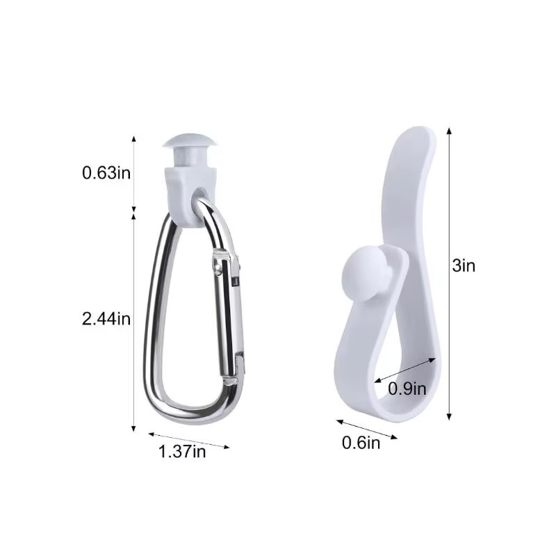 Kit d'accessoires 3 pièces, crochet portable, porte-clés mousqueton et porte-gobelet, pièces de rechange pour usage quotidien en extérieur