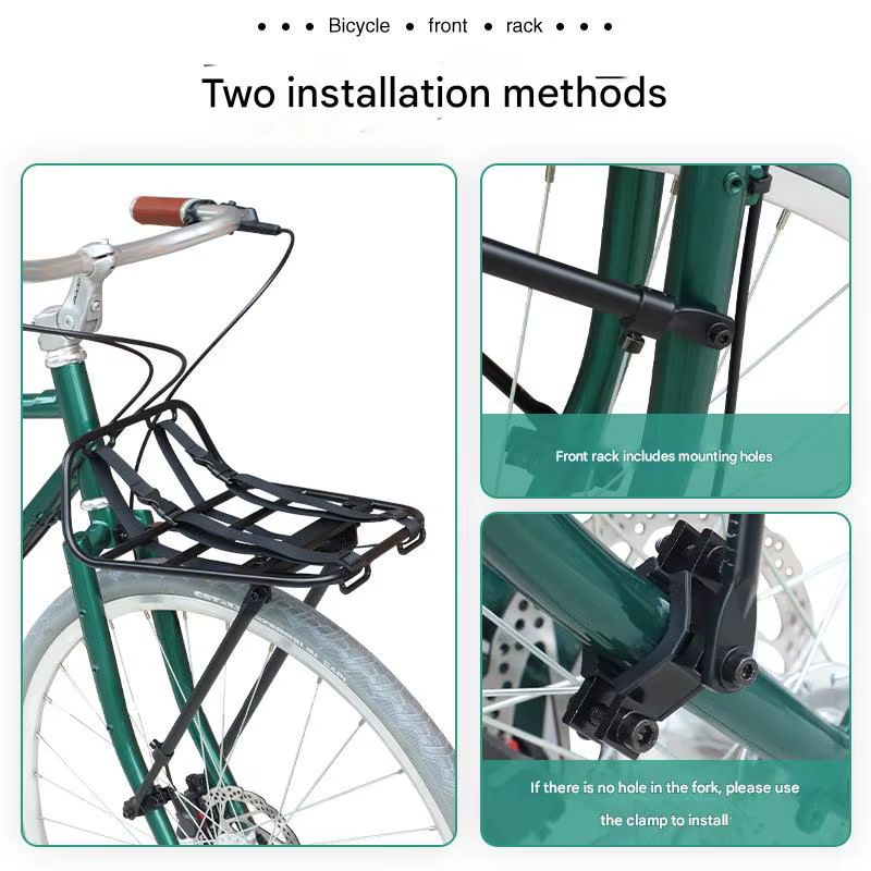 Porte-bagages avant universel pour vélo de 24 à 29 pouces