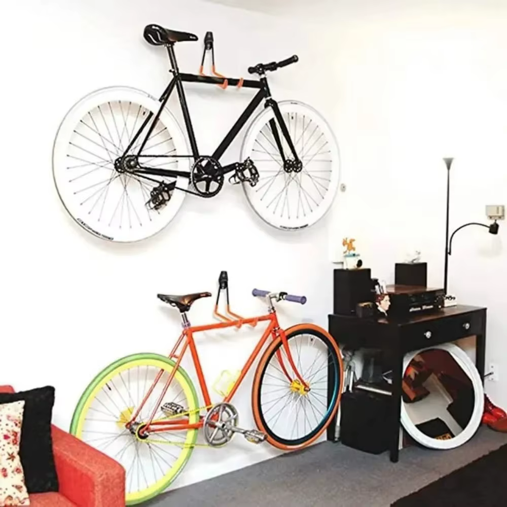 Crochet mural de vélo en métal robuste