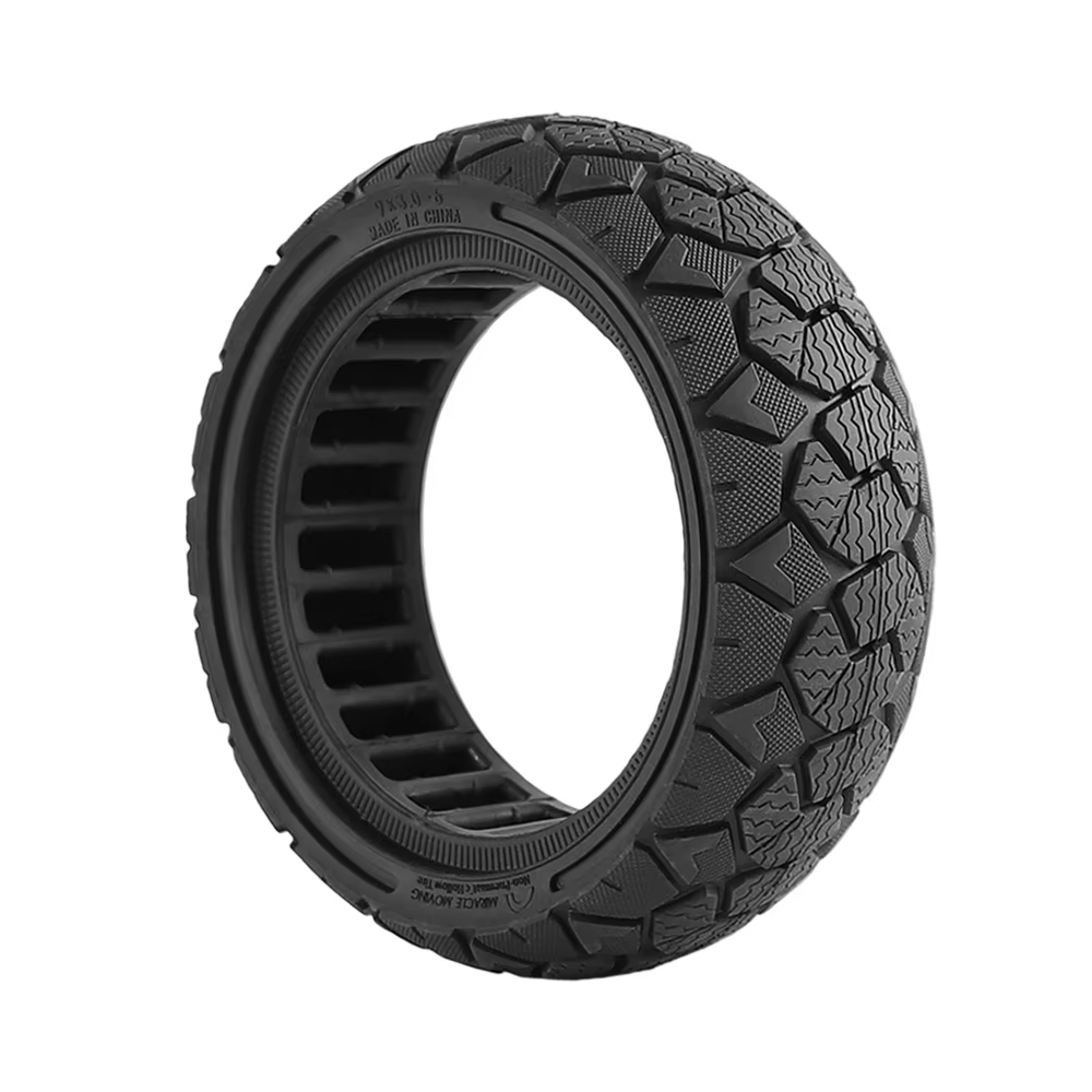 Pneu plein alvéolé tout-terrain 9x3.0-6 pour trottinette électrique