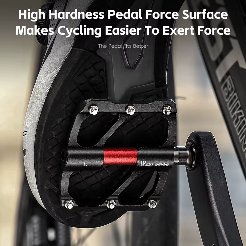 Pédales de vélo en aluminium WEST BIKING à 3 roulements