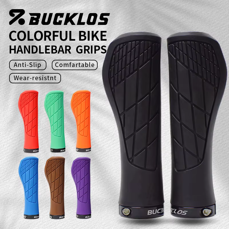 BUCKLOS vélo guidon poignée couverture ergonomique vtt manchettes anti-dérapant VTT Lokc poignées confortable