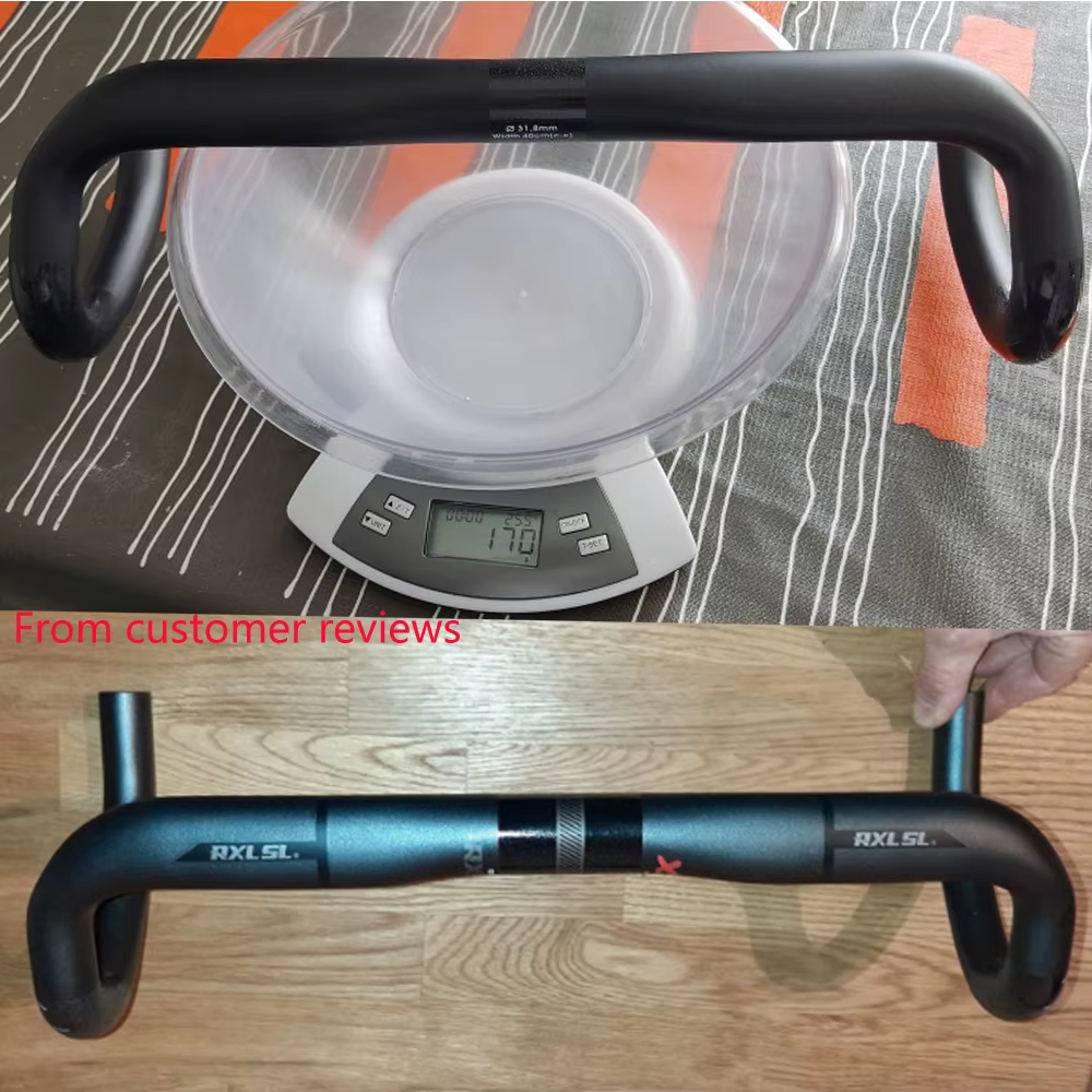 RXL SL 31.8mm barre de chute en carbone guidon de vélo de route 380/400/420/440mm UD mat routage externe barres de