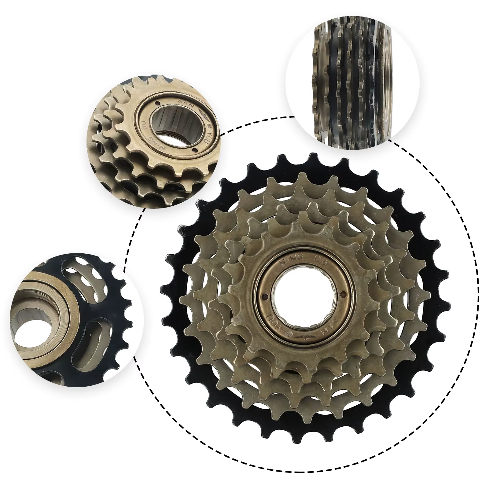 Roue libre à visser pour vélo 6/7/8 vitesses