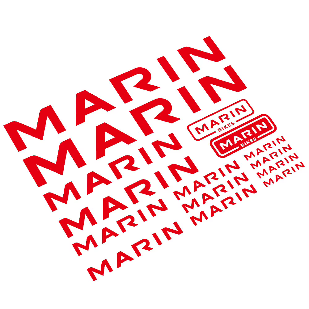 Autocollants de remplacement pour cadre de vélo Marin