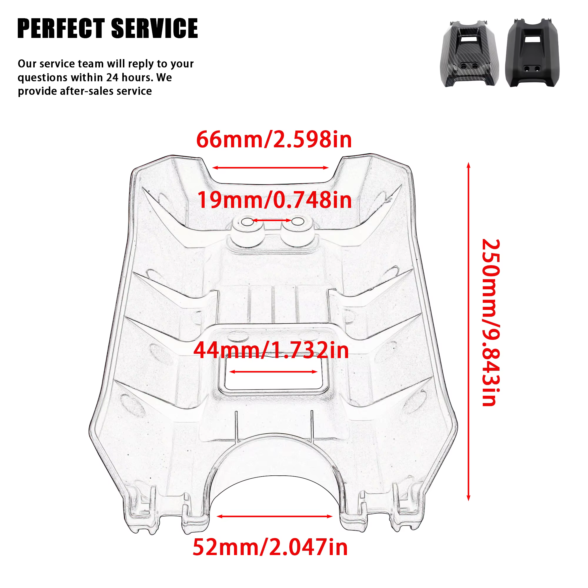 Couvercle de compartiment de batterie pour Pit Dirt Bike
