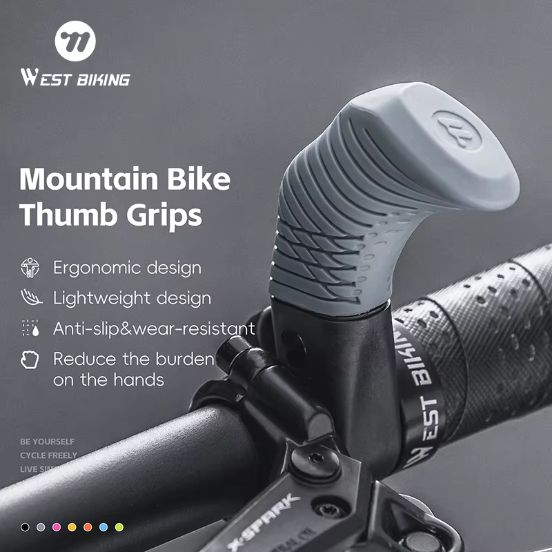 WEST BIKING – poignées de pouce de vélo vtt