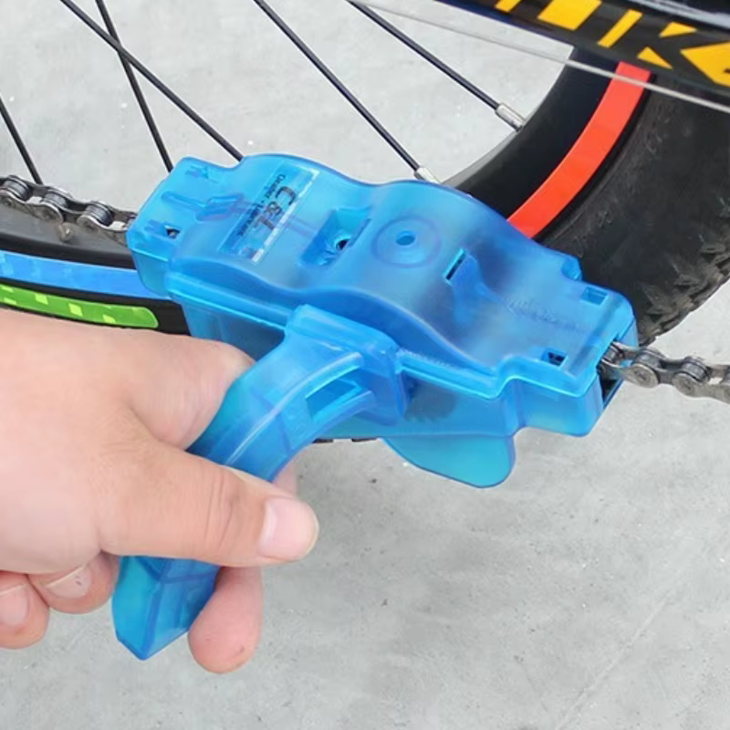 Ensemble de lave-chaîne de vélo de montagne, outil de nettoyage et d'entretien d'huile lubrifiante pour lave-chaîne de vélo