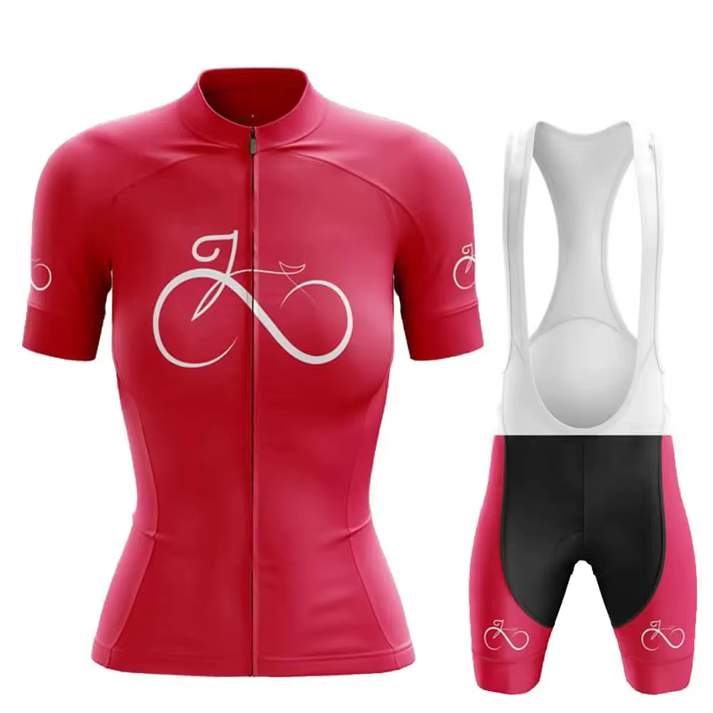 Maillot de cyclisme respirant à manches courtes pour femme