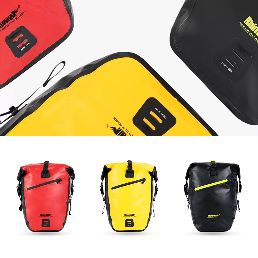 Rhinowalk sac de vélo étanche sacoche 20-23L grande capacité vtt sac de coffre de vélo support arrière de vélo sac arrière sac latéral de siège arrière