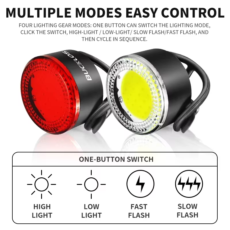 Ensemble de lumières COB pour vélo BUCKLOS