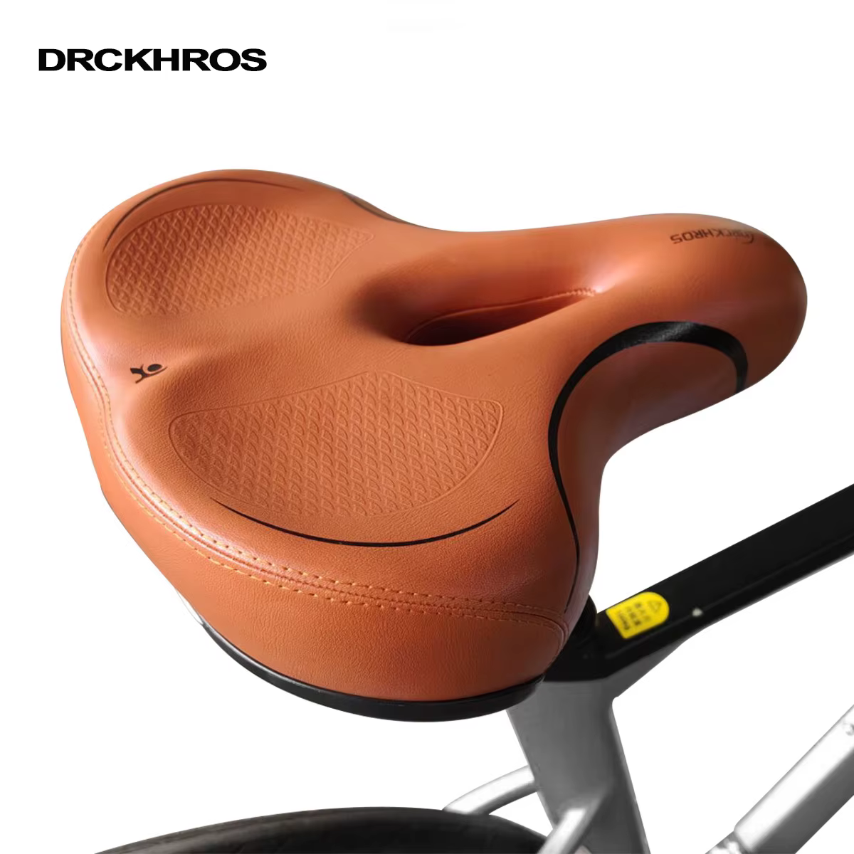 DRCKHROS Selle de vélo confortable à double absorption des chocs