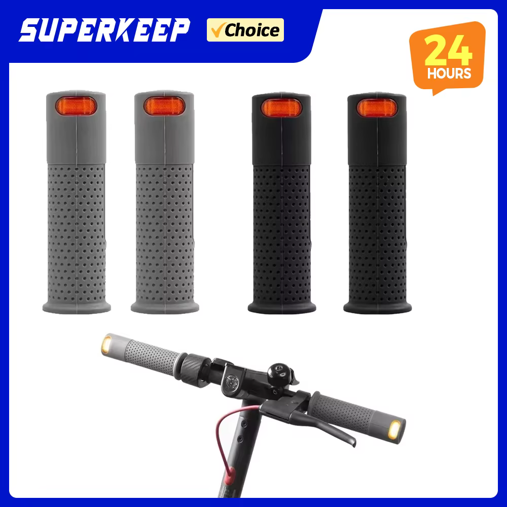 Poignée de guidon avec clignotants ou feu arrière pour trottinette électrique Ninebot Max G30 ES1 ES2 ES3 ES4, poignées de guidon avec feux clignotants