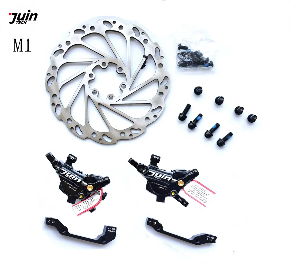 Juin Tech M1 vtt XC vélo E-BIKE hybride hydraulique VTT frein à disque double piston avec rotor 160mm E