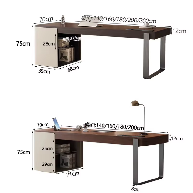 Bureau de luxe en bois rangement concepteur jeu écriture vanité organisateurs de bureau travail Schreibentisch meubles
