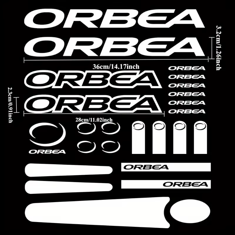 Protecteur de cadre de vélo Orbea - Autocollant en PVC auto-adhésif