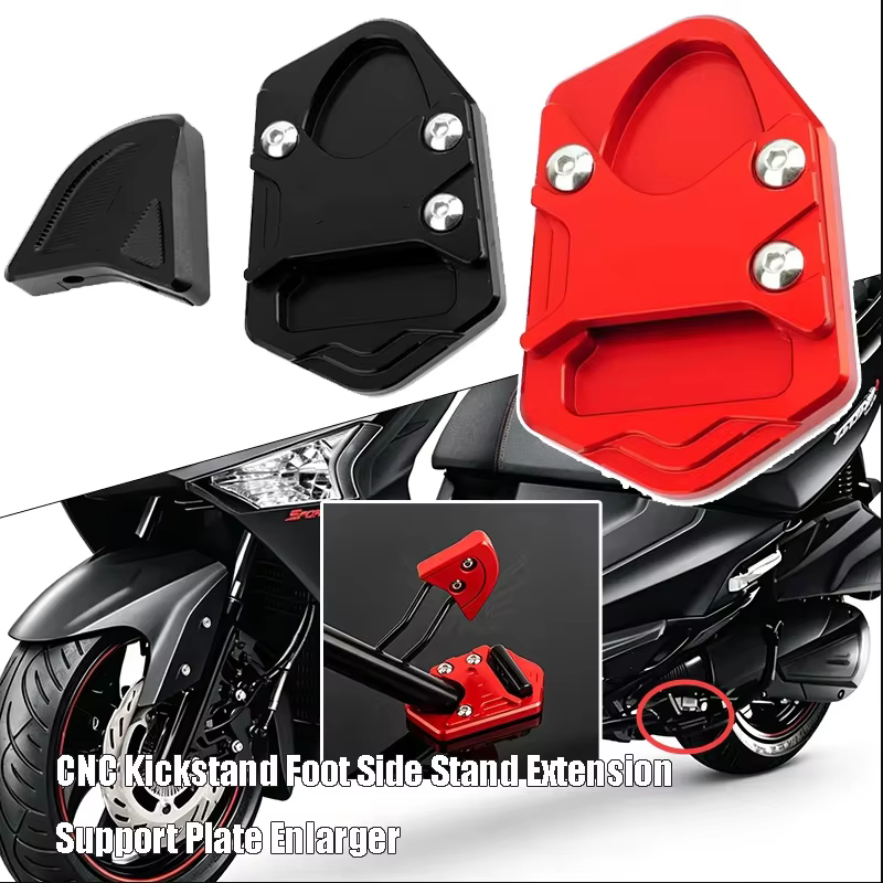 Accessoires moto pour Cruisym 300 GTS300i Joymax Z Z300 F F300 – Extension de béquille latérale CNC, plaque d'agrandissement de support