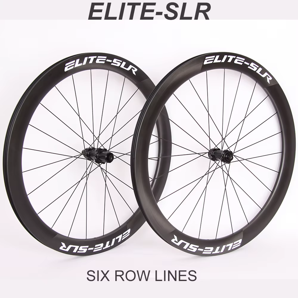 Roues ELITE-Paire de roues de vélo de route en carbone