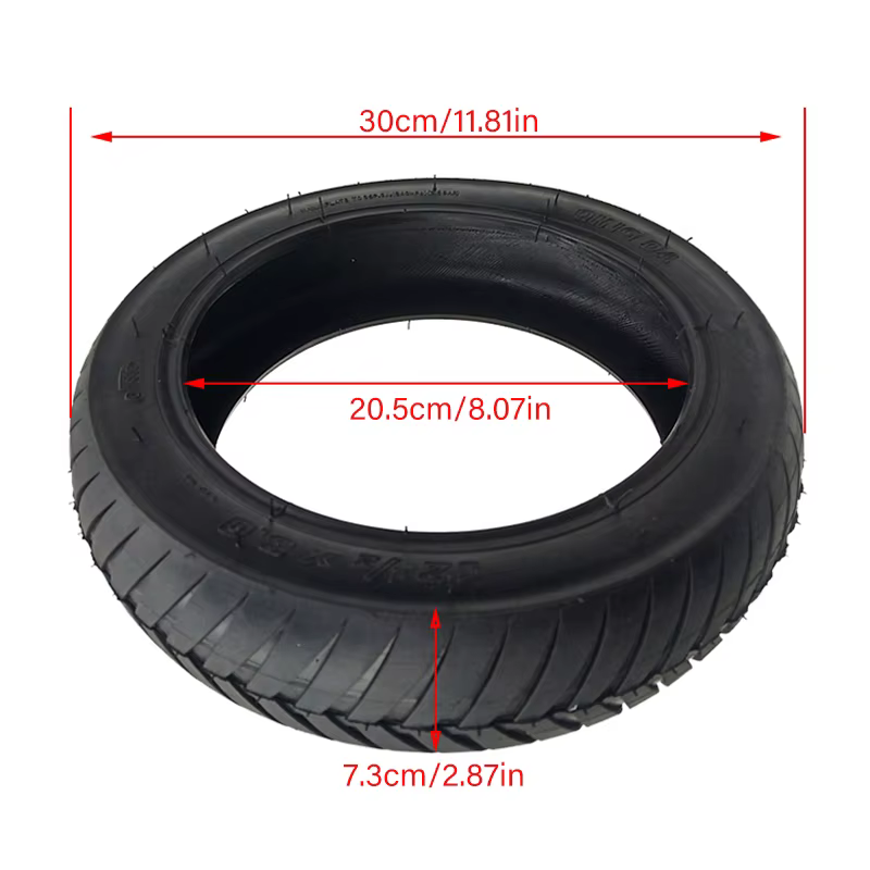 Chambre à air 12 1/2 X2.50/2.75 et pneu extérieur 12 1/2X3.0 pour vélo et trottinette