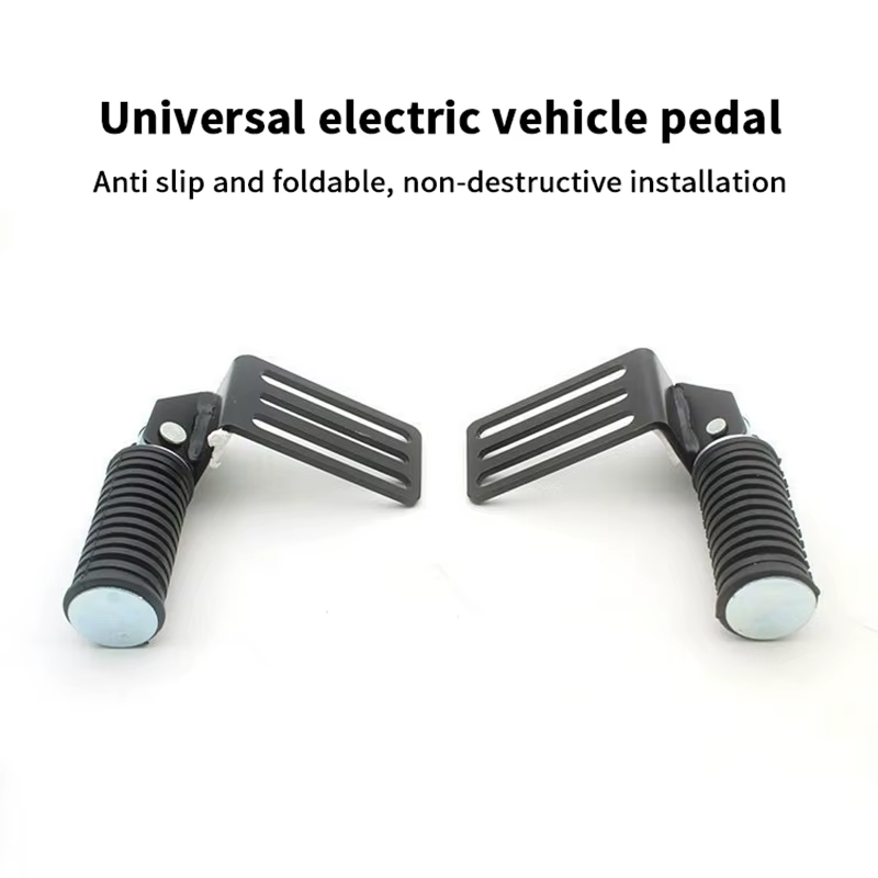 Repose-pieds avant de véhicule électrique de qualité : paire de pédales pliantes en métal