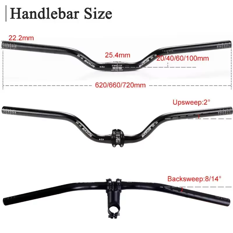 Guidon de vélo BUCKLOS 25