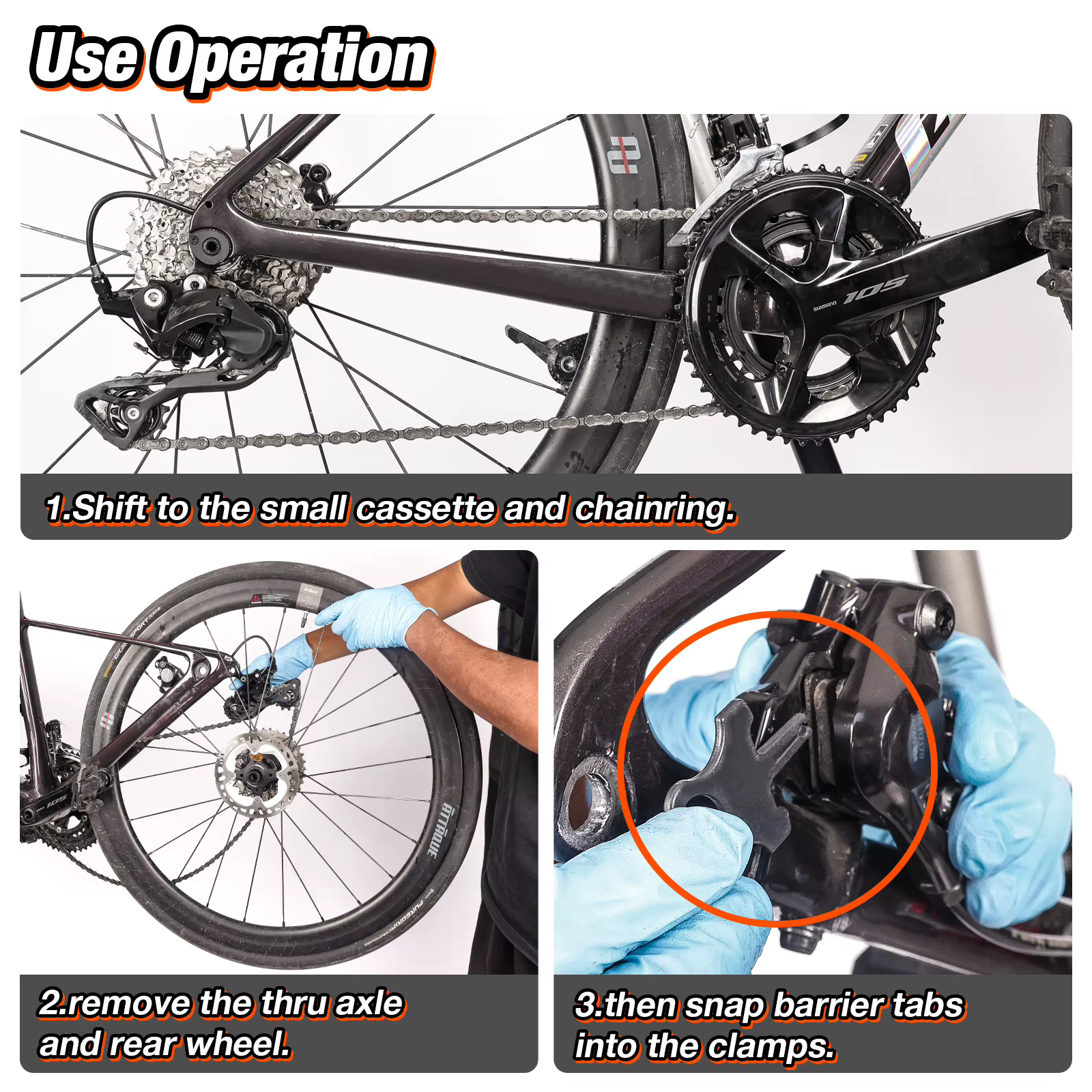 Support de Nettoyage de Chaîne de Vélo LEBYCLE pour VTT