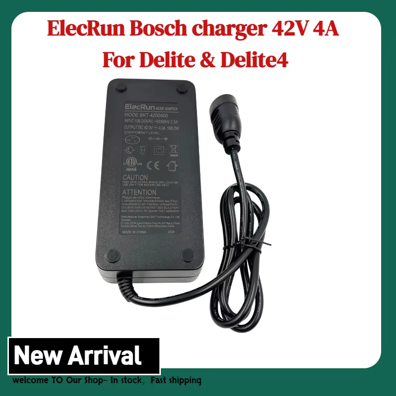 Chargeur 42V 4A pour batterie de vélo électrique Bosch Delite