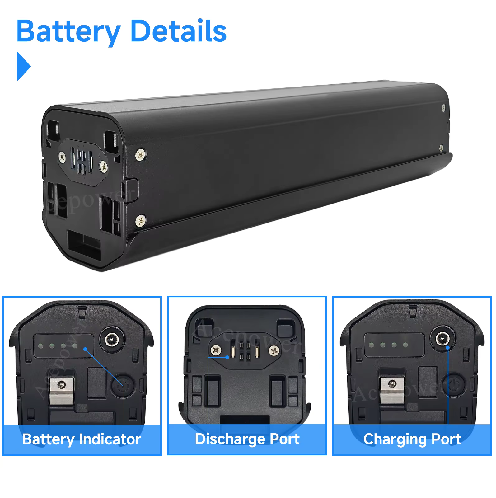 Pour batterie de vélo électrique Engwe E26 48V 13Ah 16Ah 17.5Ah 52V