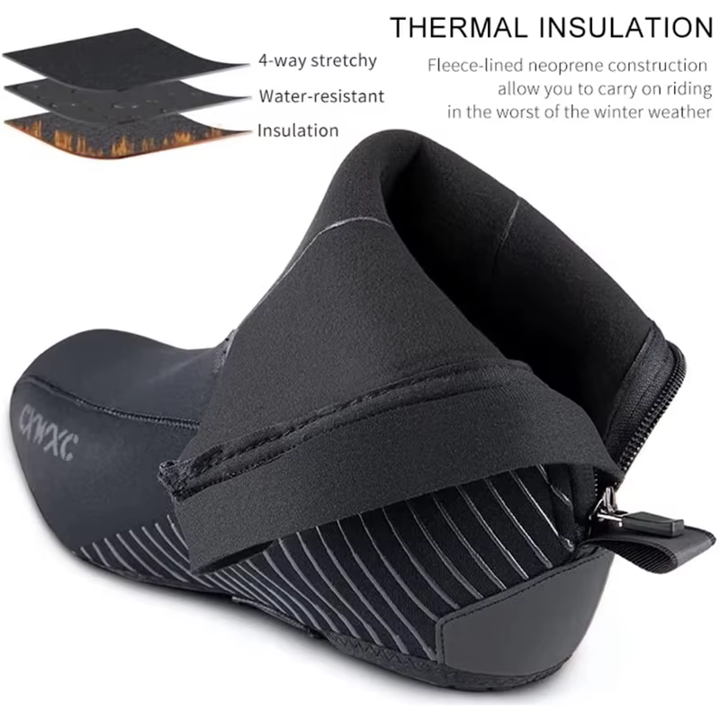 Couvre-chaussures de cyclisme d'hiver chauds pour hommes et femmes