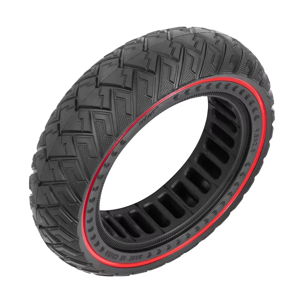 Pour Niu KQi1 KQi2 KQi3 Kickscooter 9.5x2.5 pneu solide Scooter électrique 9.5 pouces de large antidéflagrant tout-terrain motif d'aile rouge