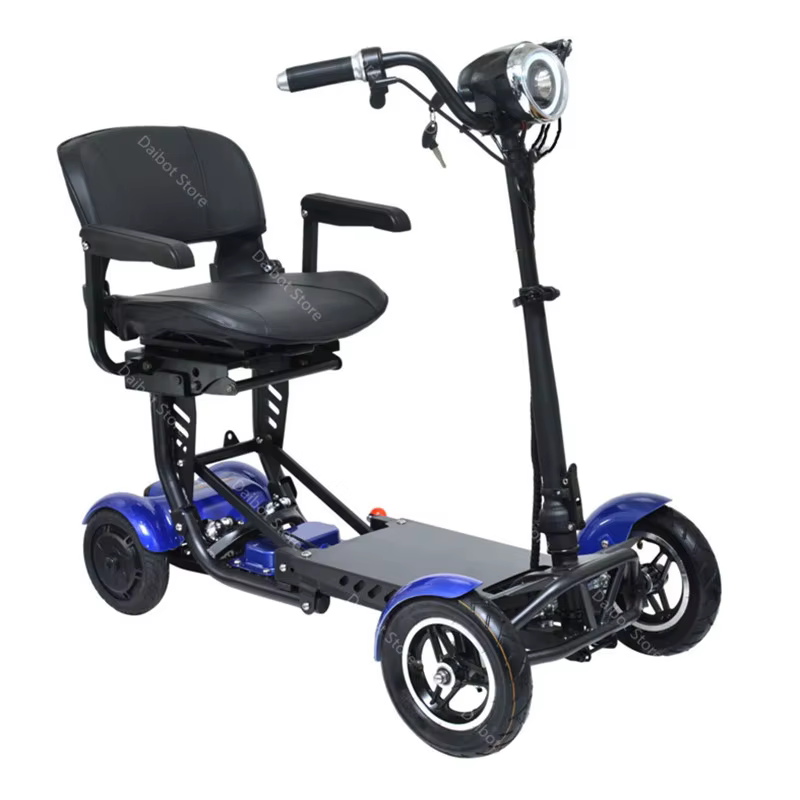 Scooter de mobilité pliable 4 roues pour personnes âgées