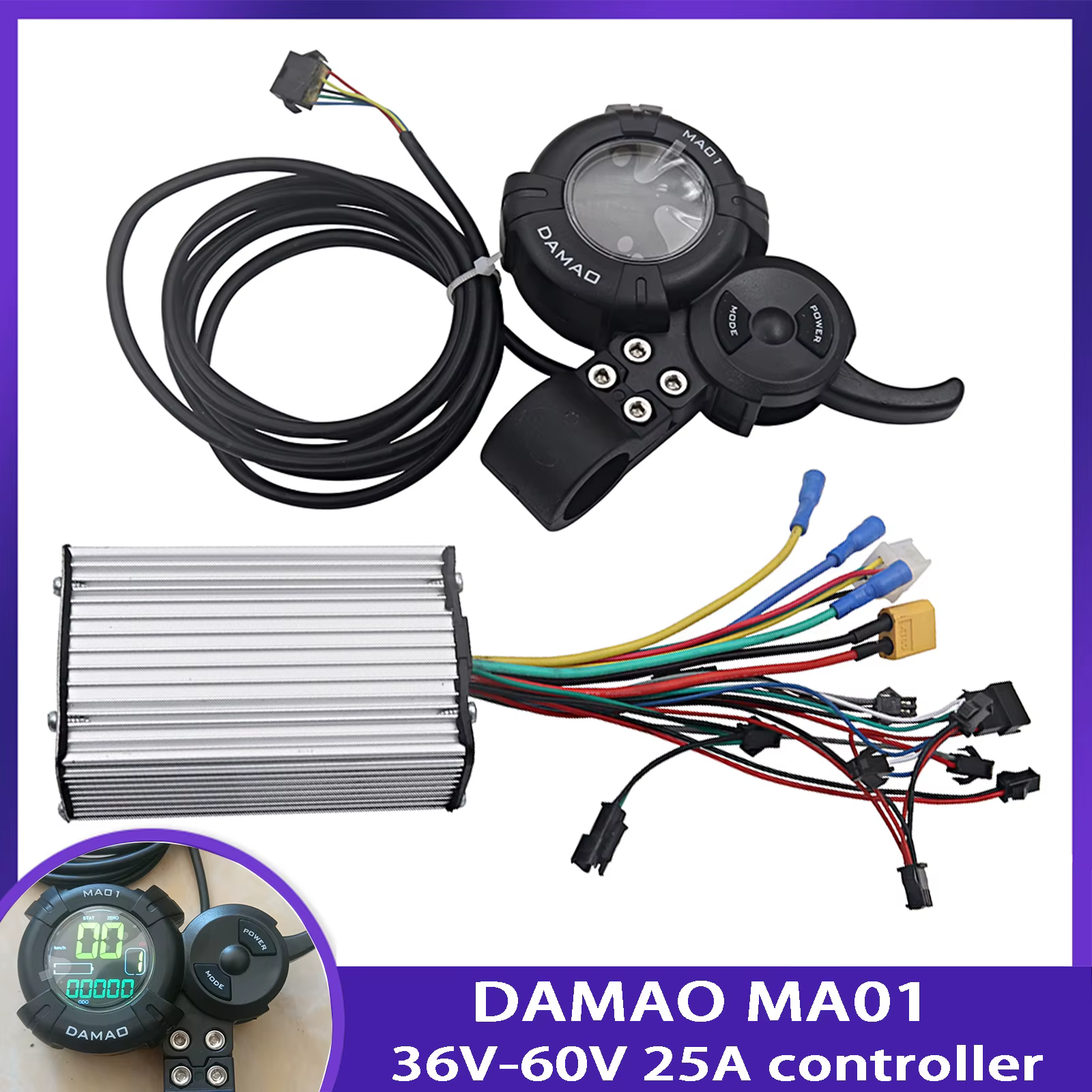 Accessoires pour Scooter électrique 36V-60V 25A 500W-800W