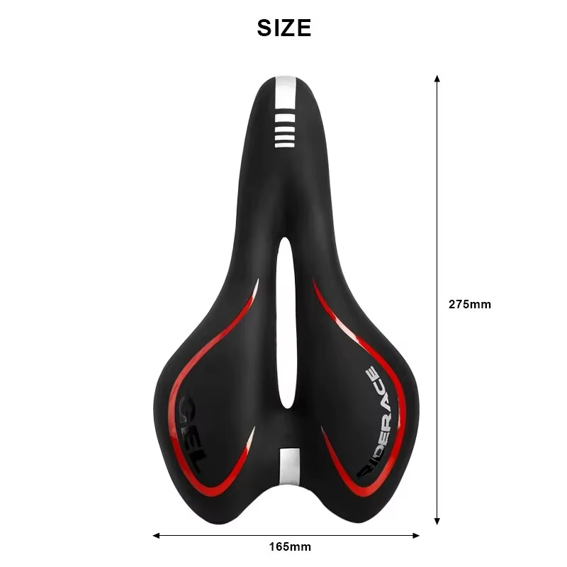 Selle de vélo Gel vtt montagne route siège de cyclisme pour hommes femmes PU cuir Silicone confortable doux antichoc