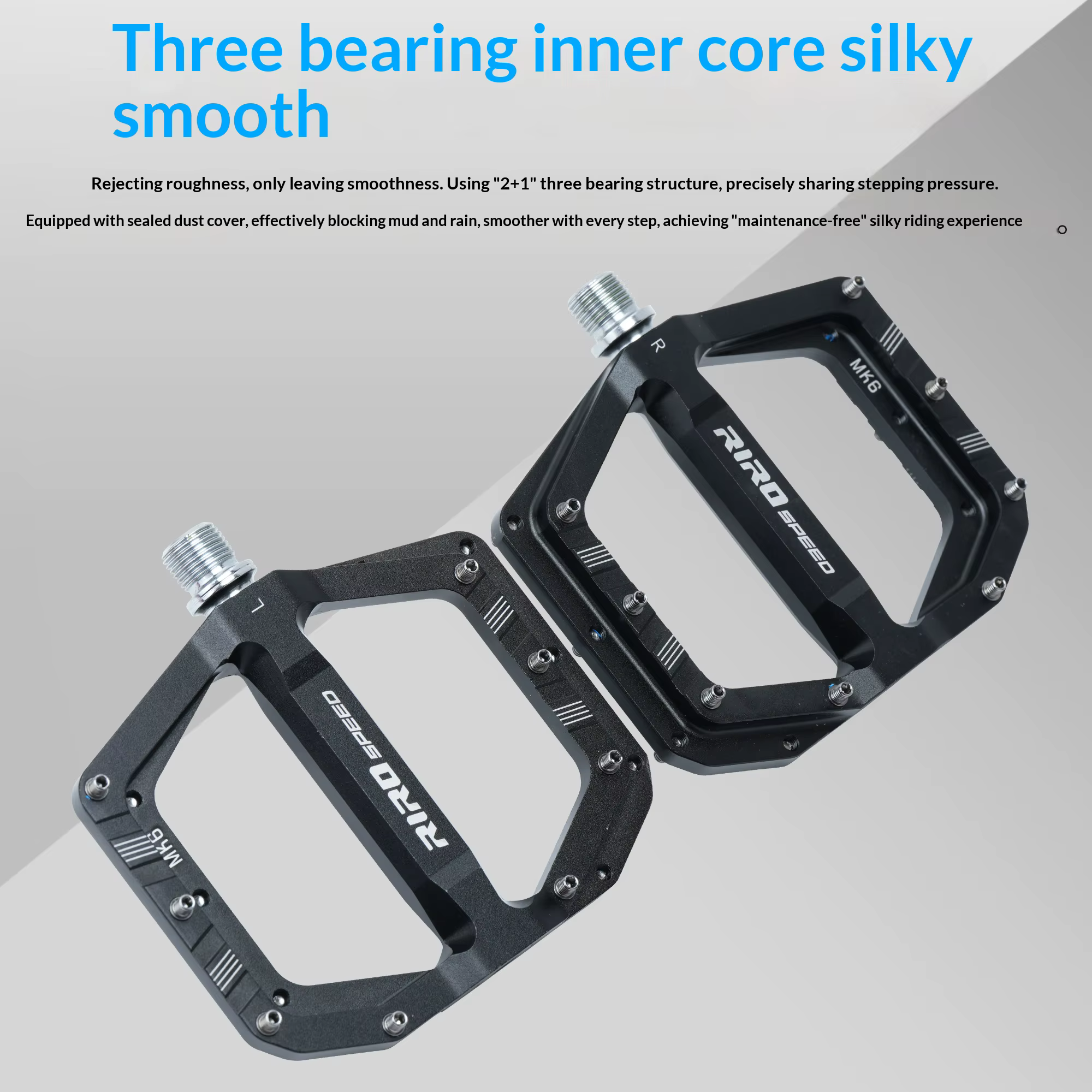 Pédales de VTT RIRO 3 Bearings
