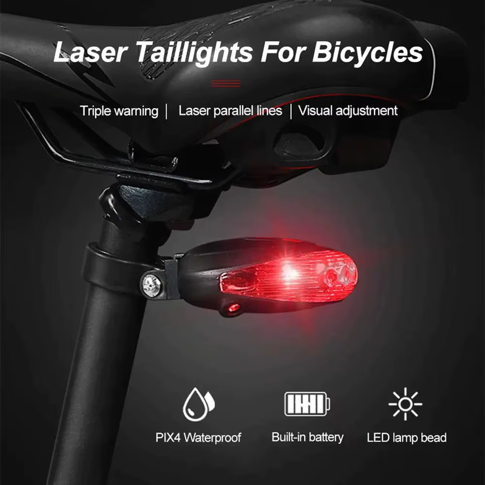 Feu arrière de vélo à 5 LED