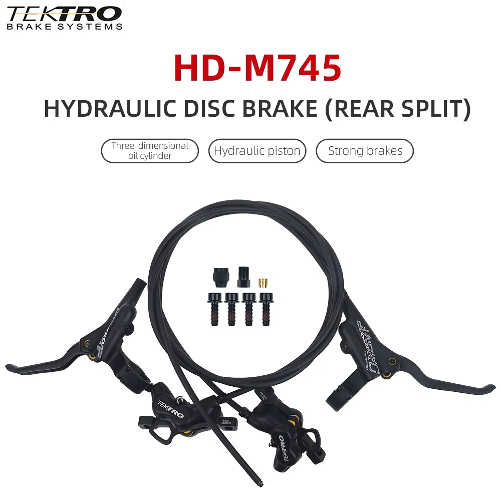 Tektro HD-M745 VTT frein à disque hydraulique 4 pistons câble interne quatre
