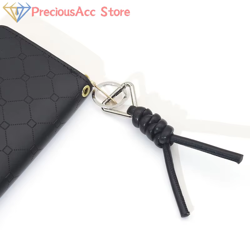 Porte-clés en cuir tissé, outil de Camping en plein air, porte-clés haut de gamme, pendentif de clé Automobile, accessoire de sac suspendu