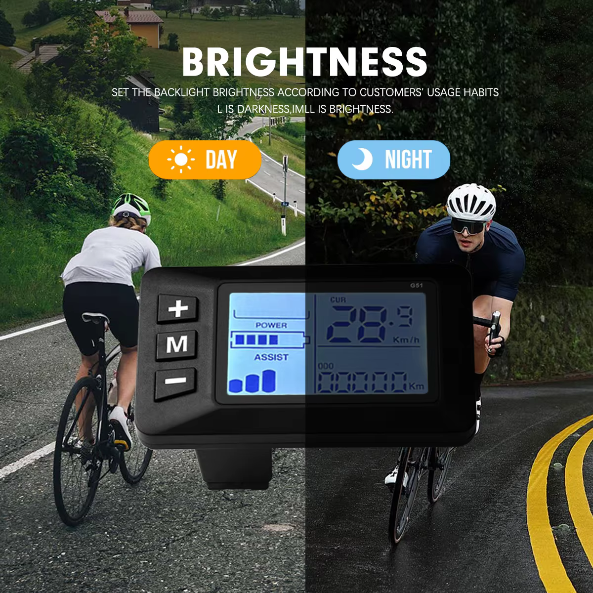 Écran LCD G51 pour Vélo Électrique