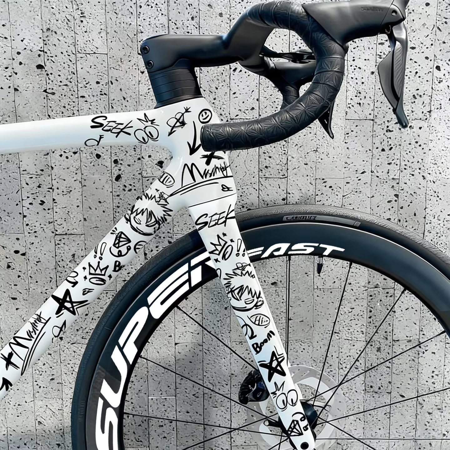 Kit d'autocollants DIY pour vélo – Décoration en vinyle pour cadre