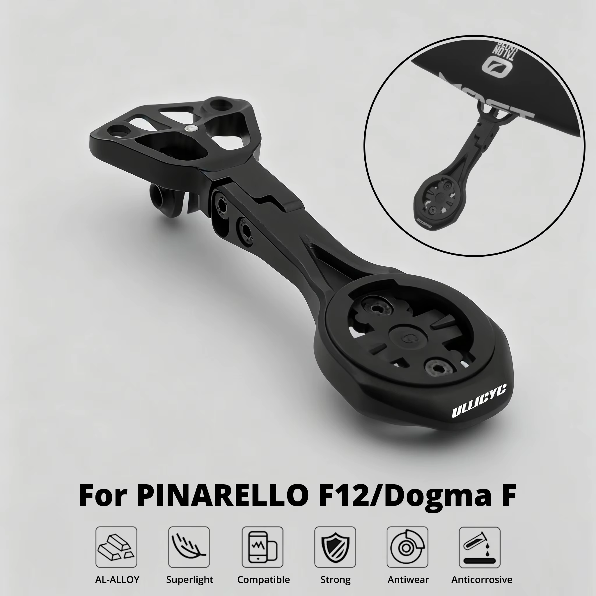 Support d'ordinateur sur guidon intégré pour Pinarello F12 Dogma F MOST Ultra Talon