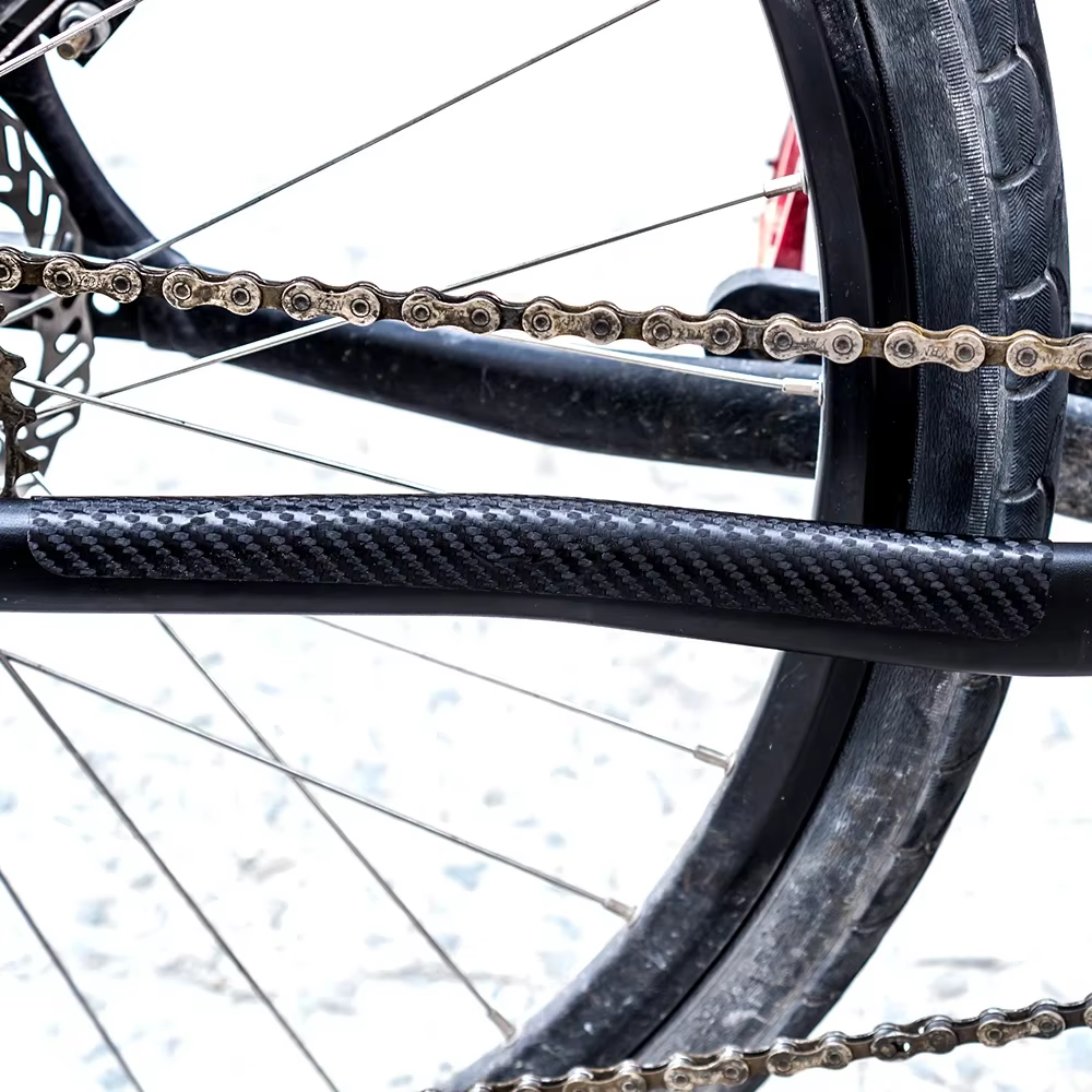 Protecteur de chaîne de vélo noir