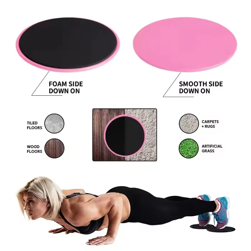 Disques de glisse Pilates pour la maison, accessoires d'entraînement complet du corps, équipement sportif pour l'entraînement abdominal