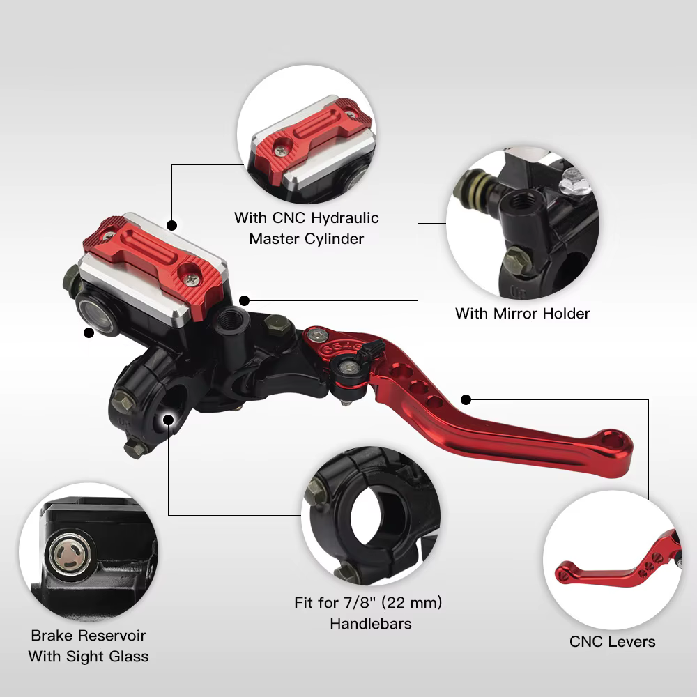 Accessoires de pompe supérieure modifiée pour moto