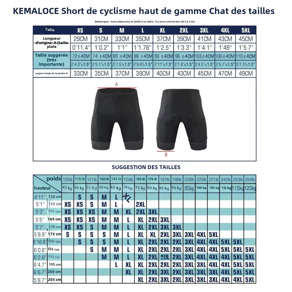 KEMALOCE short de cyclisme hommes blanc noir & gris & rouge Gel Pad été vélo Shorts course sur route Compression réfléch