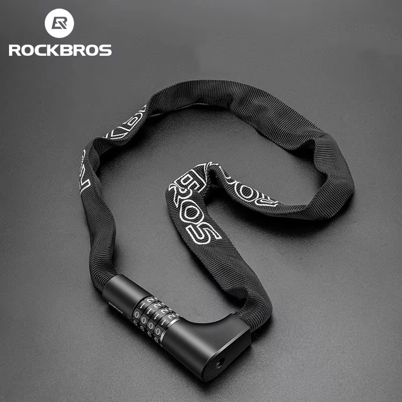 ROCKBROS serrure de vélo avec mot de passe et Code numérique en alliage de Zinc antivol chaîne de sécurité