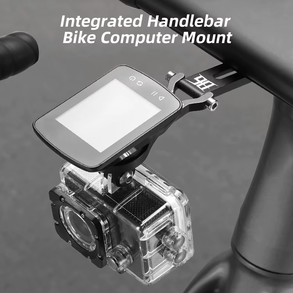 Support d'ordinateur de vélo réglable à l'avant, guidon intégré