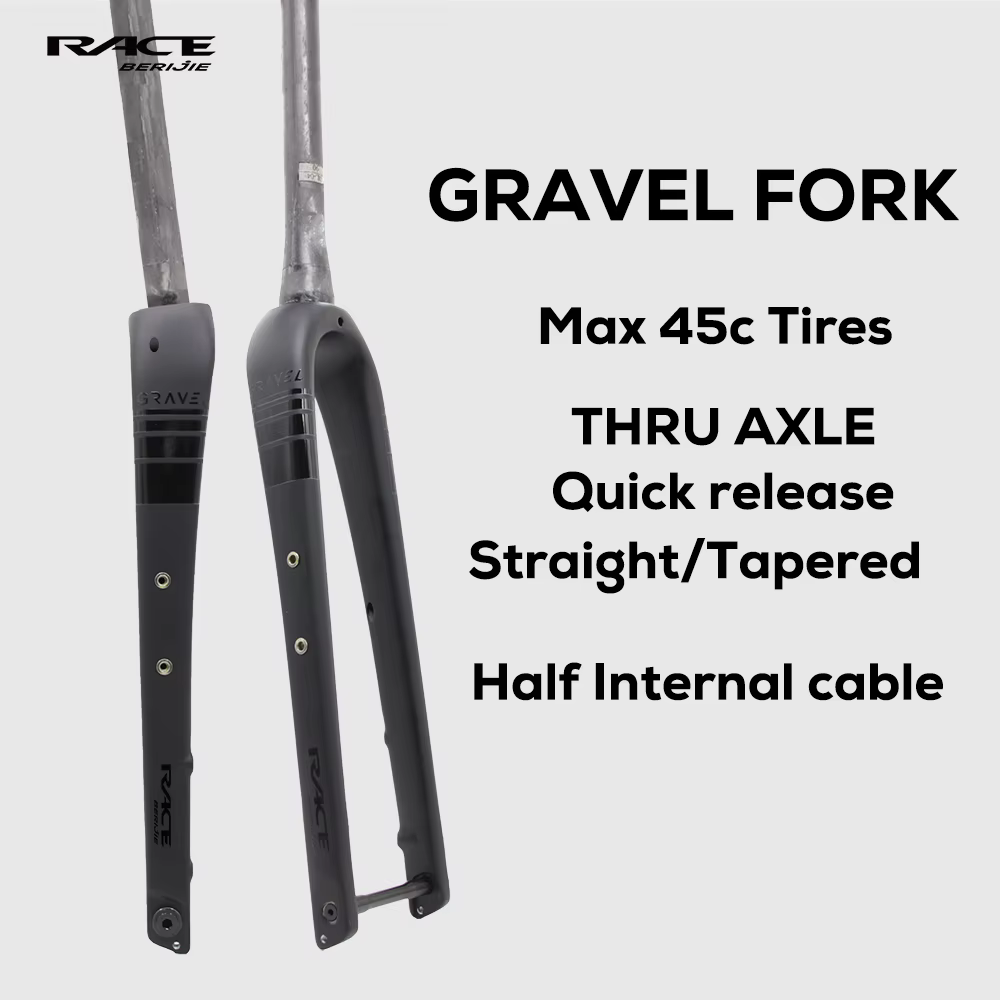 Fourche avant de vélo en gravier